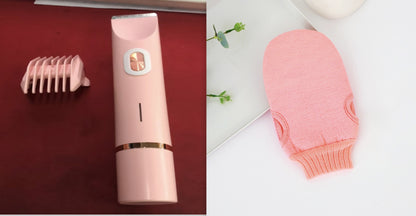 2 in 1 Hair Remover Women'S Double Head Shaver Private Pubic Hair Trimmer Electric Razor Wet Dry Electric Body Hair